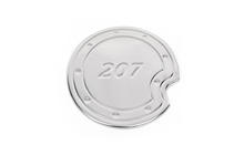 Peugeot 207 2006–2014 Cache chromé de trappe à carburant (inox) photo 1