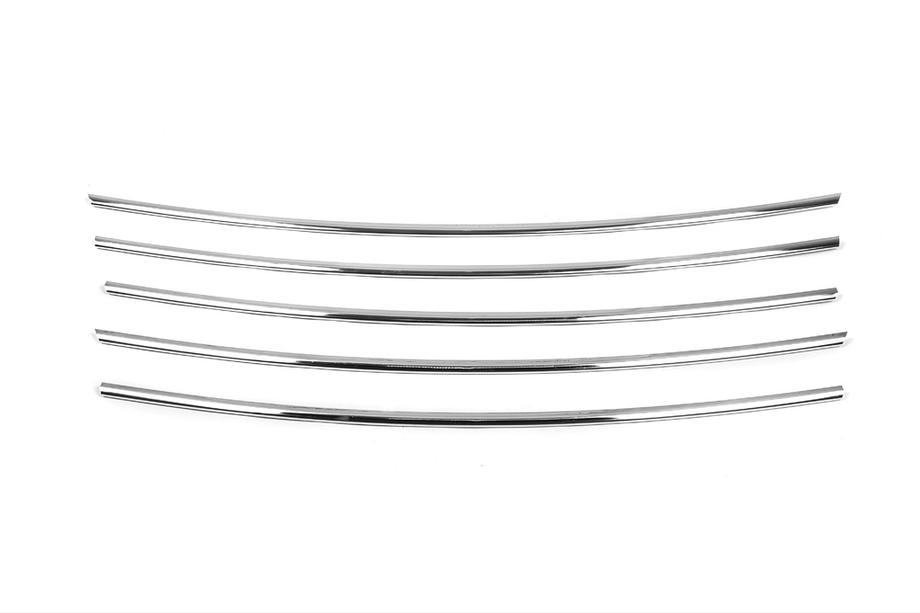 Peugeot 307 2001-2008 Couvre-Calandre Chromés (2005-2008, 5 pcs, Acier Inoxydable) Photo 2