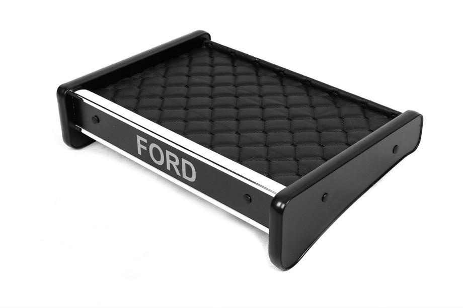 Ford Transit 1991-2000 Tablette de tableau de bord (Noir avec surpiqûre noire) Image