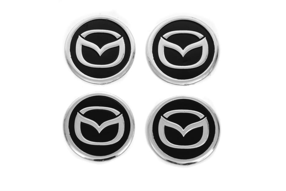 Mazda Autocollants pour cabochons de jantes V1 60mm (4pcs) Photo 1