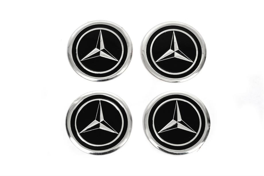 Mercedes-Benz Autocollants pour cabochons de jantes V1 60mm (4pcs) Image