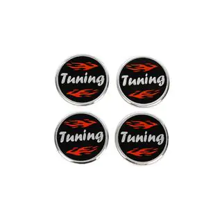 Autocollants pour Cabochons de Jante Tuning V1 60mm (4pcs) photo 2