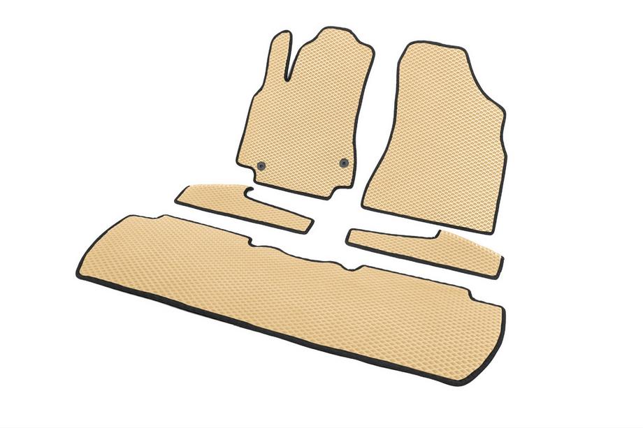 Peugeot Partner Tepee 2008-2018 Tapis de sol EVA (Beige) Avant + arrière + seuils de porte (5 pcs) Photo 2