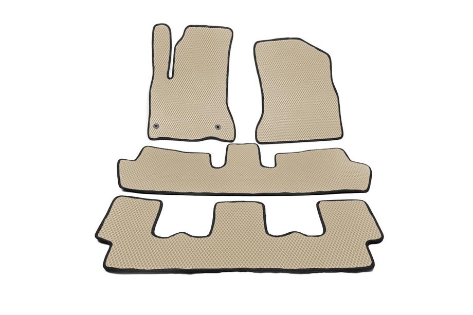 Citroen C-4 Picasso 2006-2013 Tapis de sol EVA (3 rangées, beige) Image