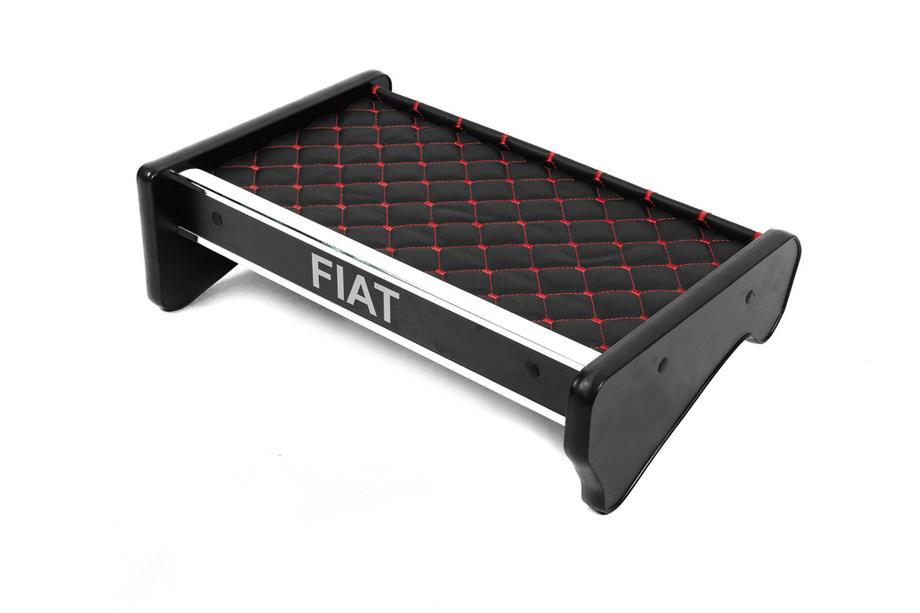 Fiat Ducato 1995-2006 Tablette de tableau de bord 1995-1999 (Noir avec surpiqûre rouge) Image