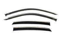 Honda Civic Sedan 2021- Déflecteurs de vitres avec moulure chromée (4 pcs, Niken) photo 1