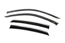 Honda Civic Sedan 2021- Déflecteurs de vitres avec moulure chromée (4 pcs, Niken) photo 2