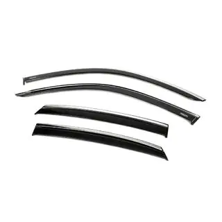 Déflecteurs de vitres avec moulure chromée (4 pcs, Niken) photo 2