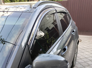 Hyundai Kona 2017-2023 Déflecteurs de vitres avec moulure chromée (4 pcs, Niken) photo 6