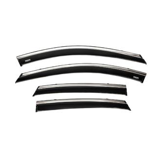 Déflecteurs de vitres avec moulure chromée (4 pcs, Niken) Hyundai Kona 2017-2023 photo 3