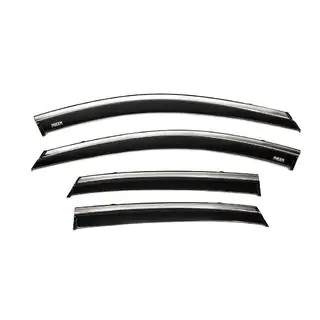 Déflecteurs de vitres avec moulure chromée (4 pcs, Niken) photo 3