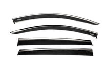 Hyundai Santa Fe 4 2018-2023 Déflecteurs de vitres avec moulure chromée (4 pcs, Niken) photo 1