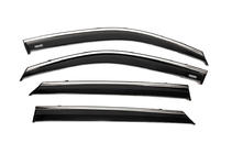 Peugeot 2008 2019- Déflecteurs de vitres avec moulure chromée (4 pcs, Niken) photo 4