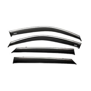 Déflecteurs de vitres avec moulure chromée (4 pcs, Niken) photo 4