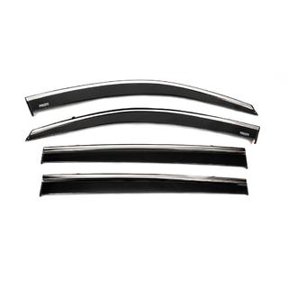 Déflecteurs de vitres avec moulure chromée (4 pcs, Niken) photo 3