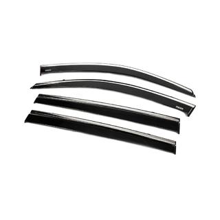 Déflecteurs de vitres avec moulure chromée (4 pcs, Niken) photo 2
