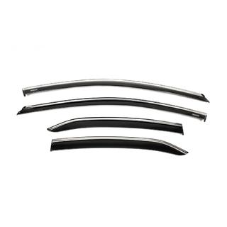 Déflecteurs de vitres avec moulure chromée (4 pcs, Niken) photo 1