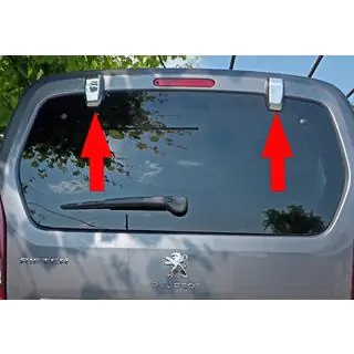 Couvre-charnières de portes arrière (2 pcs, inox) Toyota Proace City 2016- photo 1