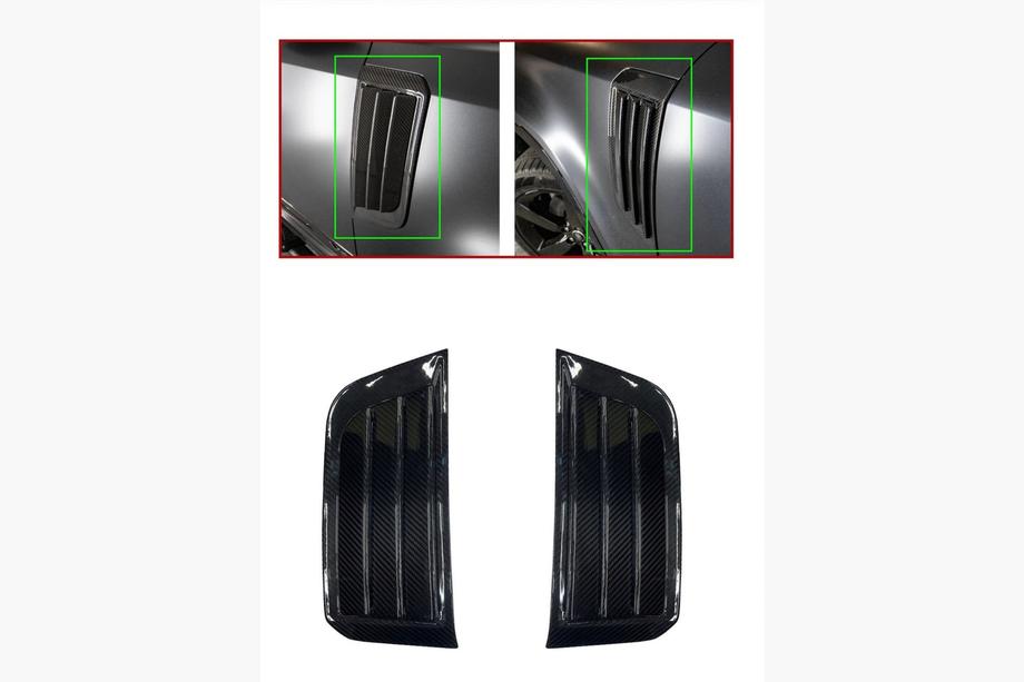 Land Rover Defender 2019- Caches d'aération d'ailes en carbone (2 pcs) Photo 1