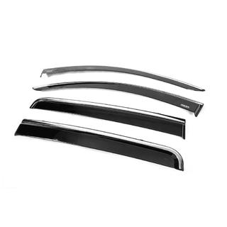 Déflecteurs de vitres avec moulure chromée (4 pcs, Niken) photo 4