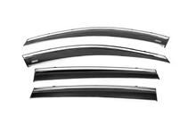 Toyota Rav 4 2013-2018 Déflecteurs de vitres avec moulure chromée (4 pcs, Niken) photo 1