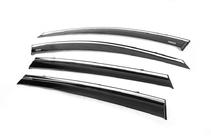 Toyota Rav 4 2013-2018 Déflecteurs de vitres avec moulure chromée (4 pcs, Niken) photo 2