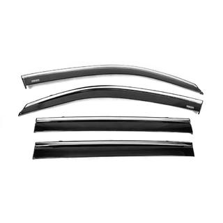 Déflecteurs de vitres avec moulure chromée (4 pcs, Niken) photo 4