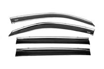 Lexus LX570/450d 2008-2022 Déflecteurs de vitres avec moulure chromée (4 pcs, Niken) photo 4