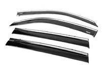 Lexus LX570/450d 2008-2022 Déflecteurs de vitres avec moulure chromée (4 pcs, Niken) photo 5