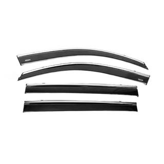Déflecteurs de vitres avec moulure chromée (4 pcs, Niken) photo 3