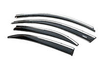 Chevrolet Malibu 2011-2018 Déflecteurs de vitres avec moulure chromée (4 pcs, Niken) photo 3