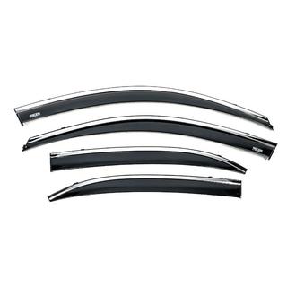 Déflecteurs de vitres avec moulure chromée (4 pcs, Niken) Chevrolet Malibu 2011-2018 photo 2