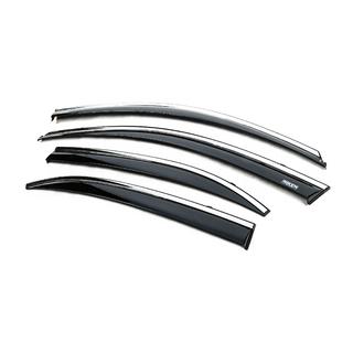 Déflecteurs de vitres avec moulure chromée (4 pcs, Niken) Chevrolet Malibu 2011-2018 photo 3