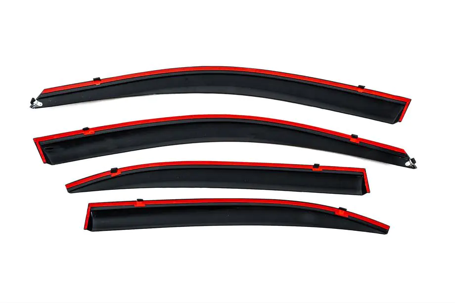 Chevrolet Malibu 2011-2018 Déflecteurs de vitres avec moulure chromée (4 pcs, Niken) Photo 5