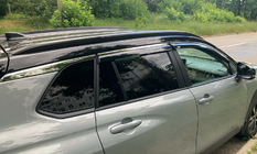 Toyota Corolla Cross 2020- Déflecteurs de vitres avec moulure chromée (4 pcs, Niken) photo 9