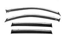 Toyota Corolla Cross 2020- Déflecteurs de vitres avec moulure chromée (4 pcs, Niken) photo 4