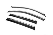 Toyota Corolla Cross 2020- Déflecteurs de vitres avec moulure chromée (4 pcs, Niken) photo 5
