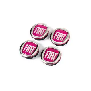 Cabochons de jante V2 49/42.5 mm rouges (4 pcs, 0735448759) photo 3