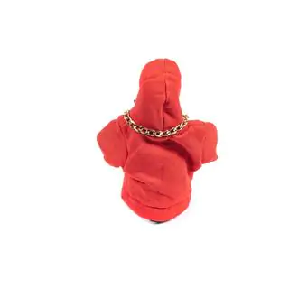 Housse de levier de vitesse style hoodie (rouge, cordon noir) photo 3