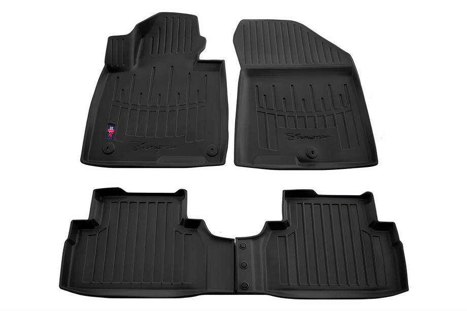 Hyundai Santa Fe 4 2018-2023 Tapis de sol caoutchouc Stingray 3D (2018-2020, 4 pcs, polyuréthane) Photo 1