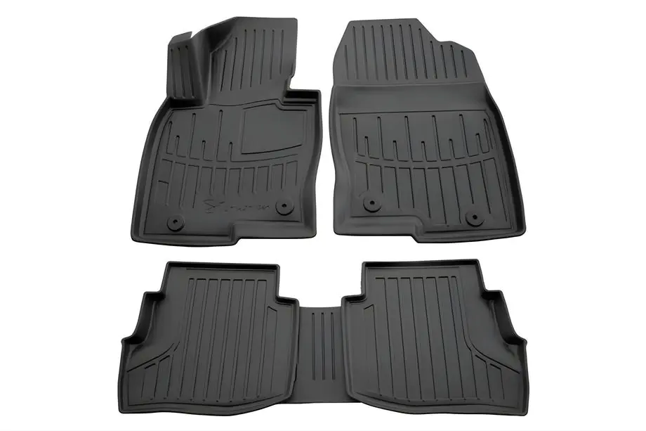 Mazda CX-9 2017- Tapis de sol en caoutchouc Stingray 3D (5 pcs, polyuréthane) Image