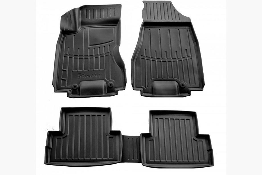 Nissan X-trail T31 2007-2014 Tapis de sol en caoutchouc Stingray 3D (5 pcs, polyuréthane) Photo 1