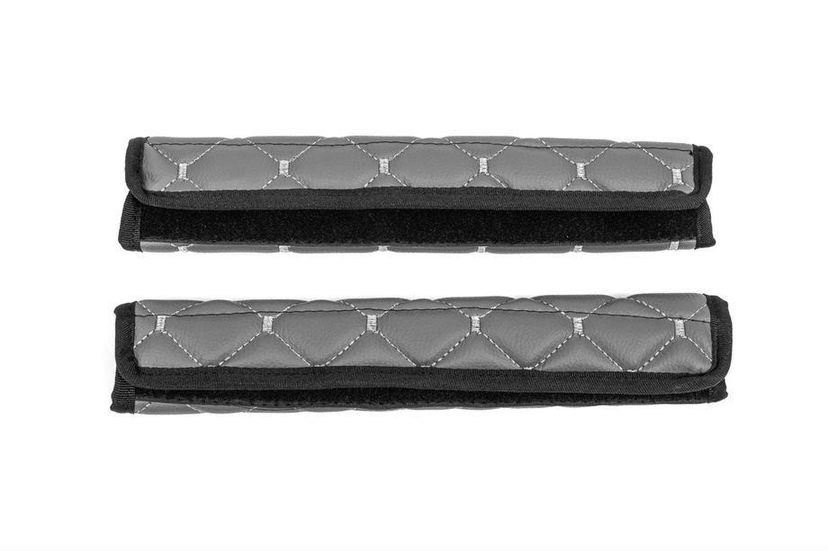 Coussins de ceinture de sécurité ECO (2 pcs, Gris avec surpiqûre grise) Photo 7