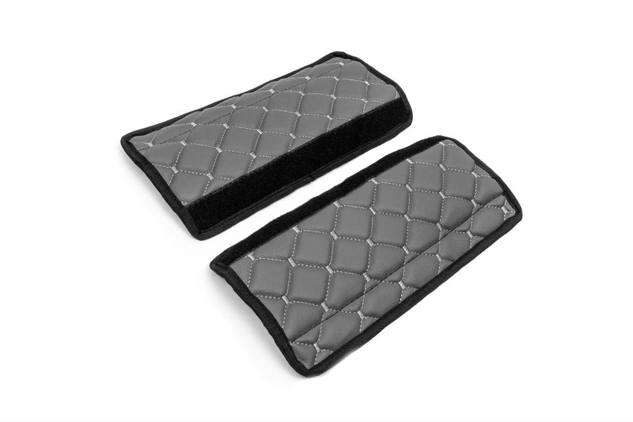 Coussins de ceinture de sécurité ECO (2 pcs, Gris avec surpiqûre grise) Photo 8