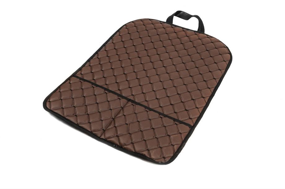 Organiseur de Dossier de Siège ECO (1 pc, Marron avec Couture Noire) Photo 4