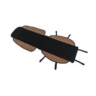 Housse de siège ECO et tissu (1 pc, Marron avec surpiqûre noire + tissu) photo 4