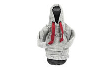 Housse de levier de vitesse hoodie (gris, cordon bordeaux) photo 1
