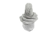 Housse de levier de vitesse hoodie (gris, cordon bordeaux) photo 4