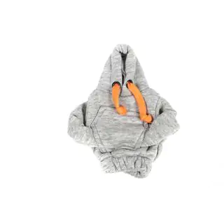 Housse levier de vitesse sweat à capuche (gris, cordon orange) photo 3