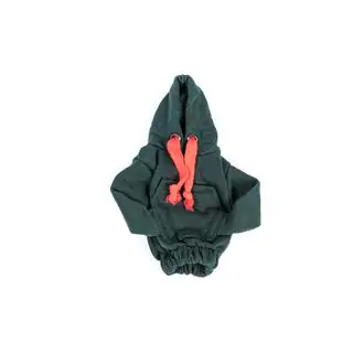 Housse de levier de vitesse style hoodie (vert, cordon rouge) photo 3